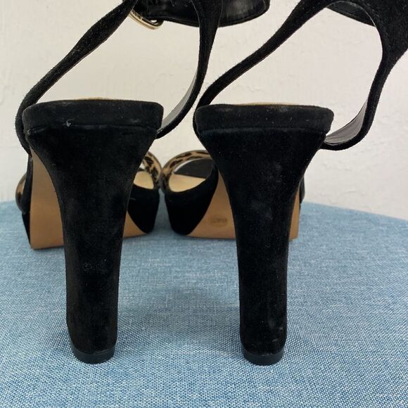 Vince Camuto Cheetah Print High Heel Sandals Size 6.5 - Picture 3 of 9